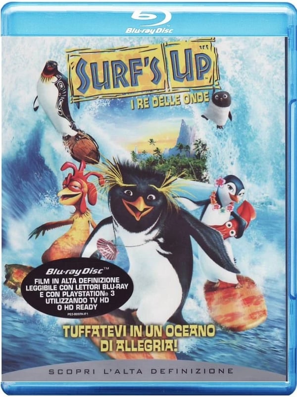 Surf's Up I Re Delle Onde Italian Edition Region Free (Bluray) Brand New