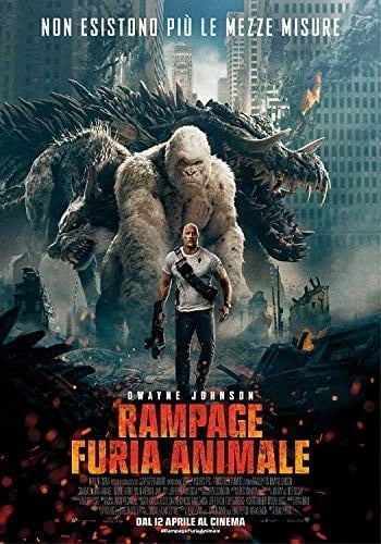 Malin Akerman,Naomie Harris... Rampage Furia Animale ( (4K UHD Bluray) Brand New