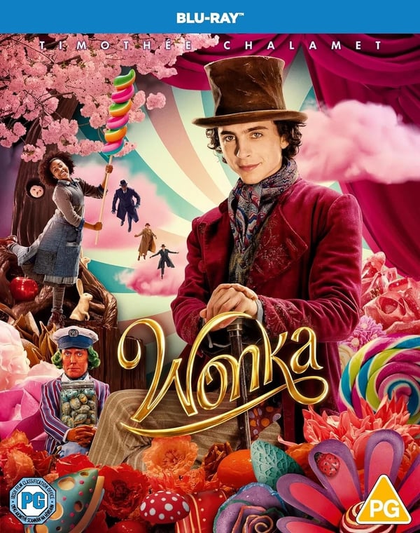 WILLY WONKA CHARLIE CHOCOLATE FACTORY PART 3 Blu Ray Movie Film Timothe Chalamet Brand New