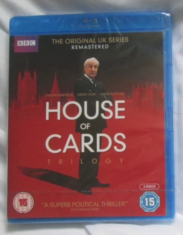 HOUSE OF CARDS TRILOGY ORIGINAL SERIES REMASTERED 3 DISC BLU RAY Brand New