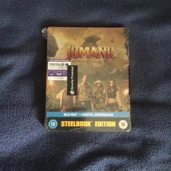 Jumanji Welcome To The Jungle Bluray Steelbook [[]] (()) Brand New