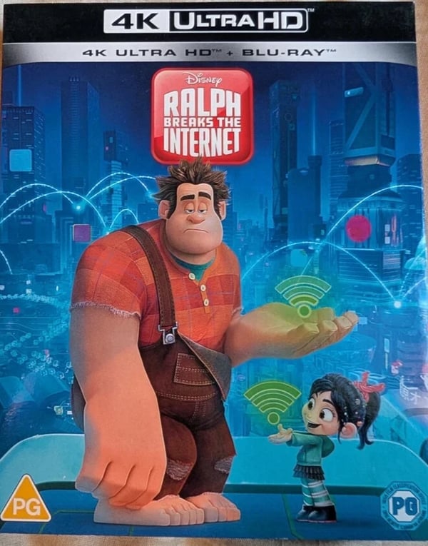 Disney Ralph Breaks The Internet 4K Blu Ray With Slipcover SELLER Brand New