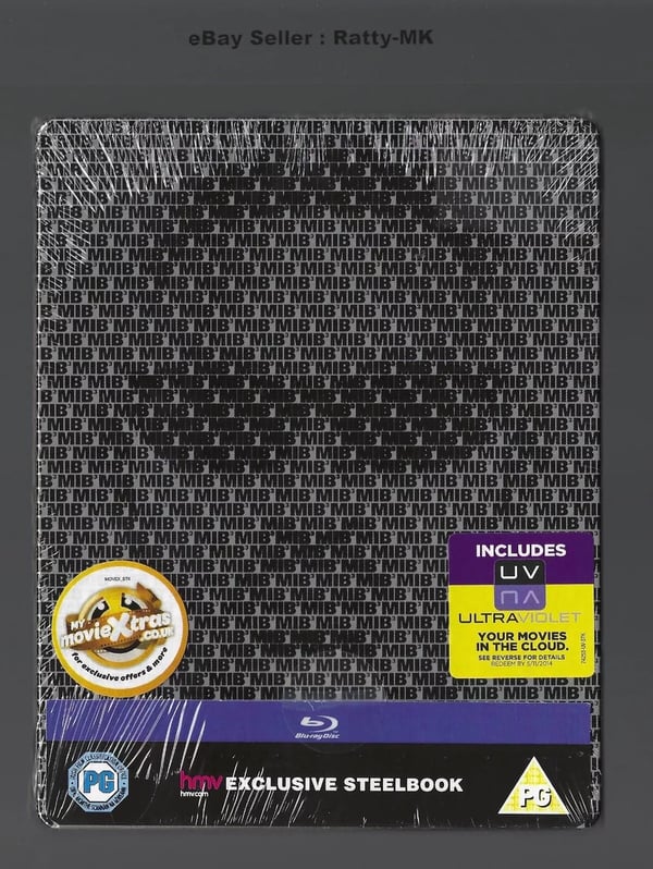MEN IN BLACK 3 BLU RAY STEELBOOK Brand New