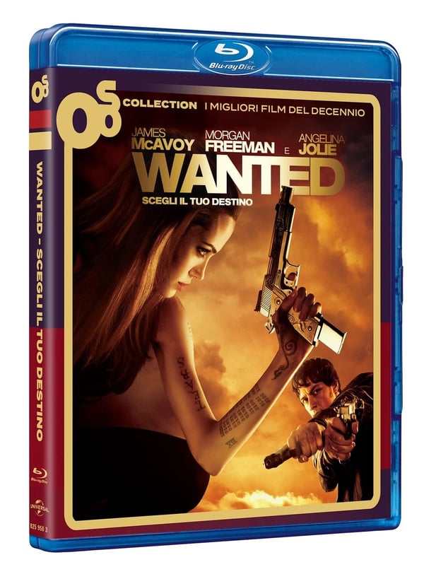 Wanted (Bluray) James McAvoy Morgan Freeman Angelina Jolie Terence Stamp Brand New