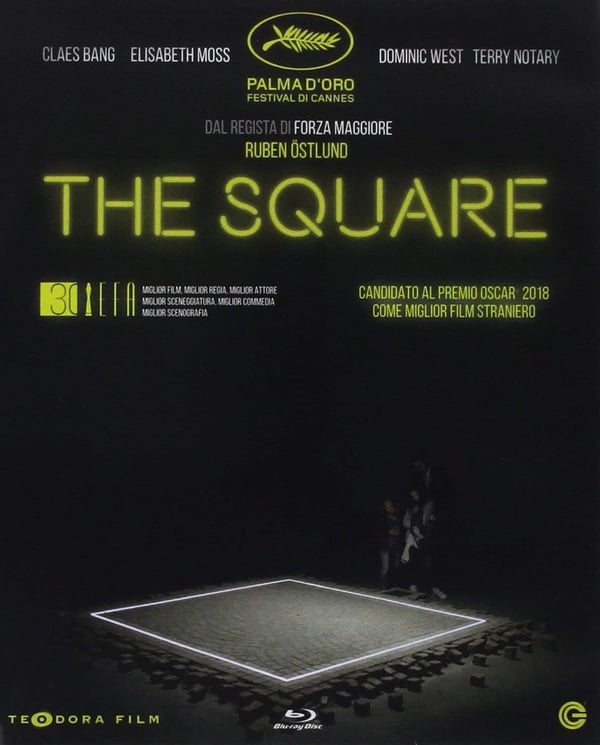 The Square (Bluray) Claes Bang Elisabeth Moss Dominic West Terry Notary Brand New
