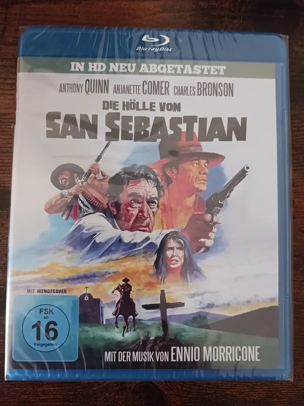 Guns for San Sebastian Bluray (1969), Anthony Quinn, Friendly, Brand New