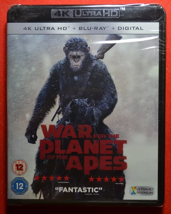 4K War for the Planet of the Apes 4K Blu ray included Brand New