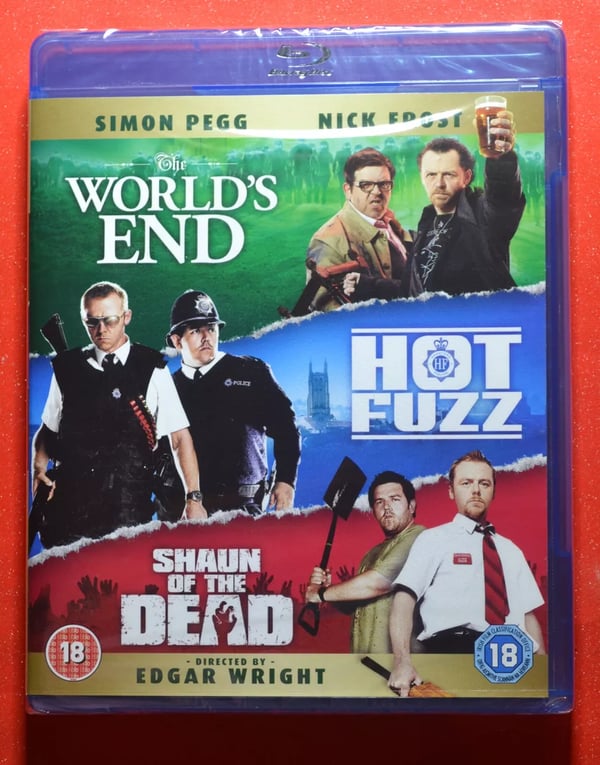 The Worlds End/Hot Fuzz/Shaun of the Dead Bluray (Region Free) Brand New