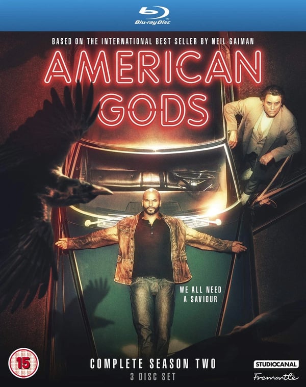 American Gods Season 2 (Bluray) Ricky Whittle Emily Browning Crispin Glover Brand New