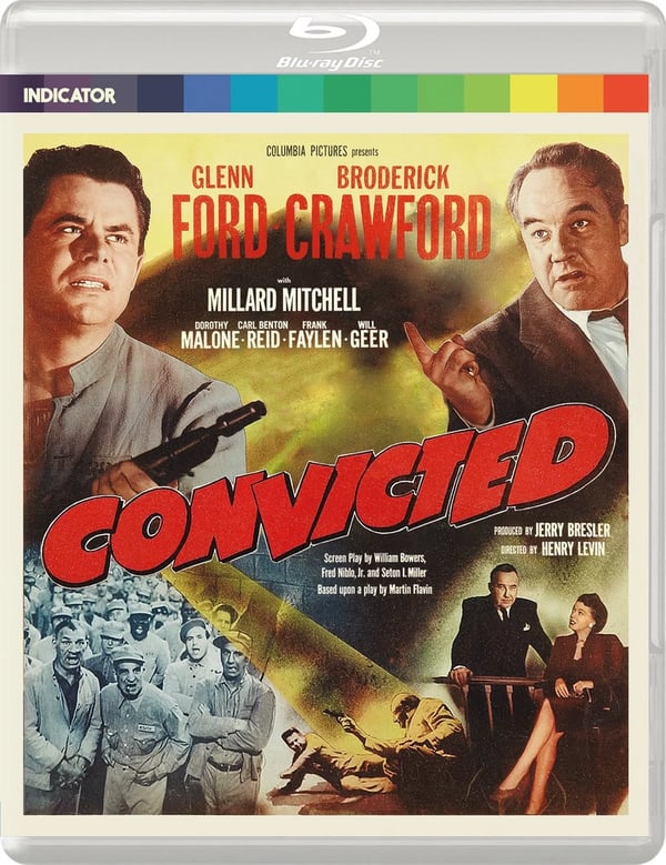 Convicted (Bluray) Glenn Ford Broderick Crawford Carl Benton Reid Jerry Bresler Brand New