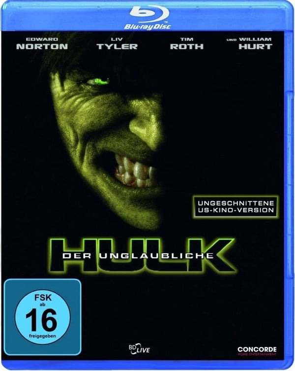 Der unglaubliche Hulk (ungeschnittene USKinoversion) (Bluray) Brand New