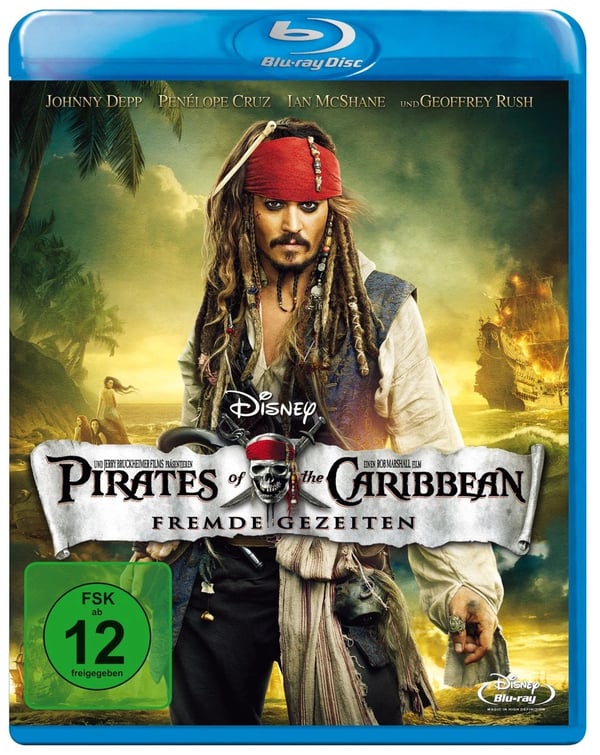 Pirates of the Caribbean Fremde Gezeiten (Bluray) Johnny Depp PenÃ©lope Cruz Brand New