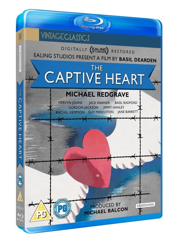 The Captive Heart (Digitally Restored) (Bluray) Michael Redgrave Mervyn Johns Brand New