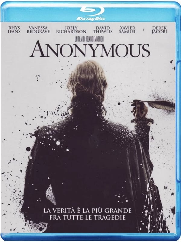Anonymous (Bluray) Ifans Redgrave Spall Richardson Brand New