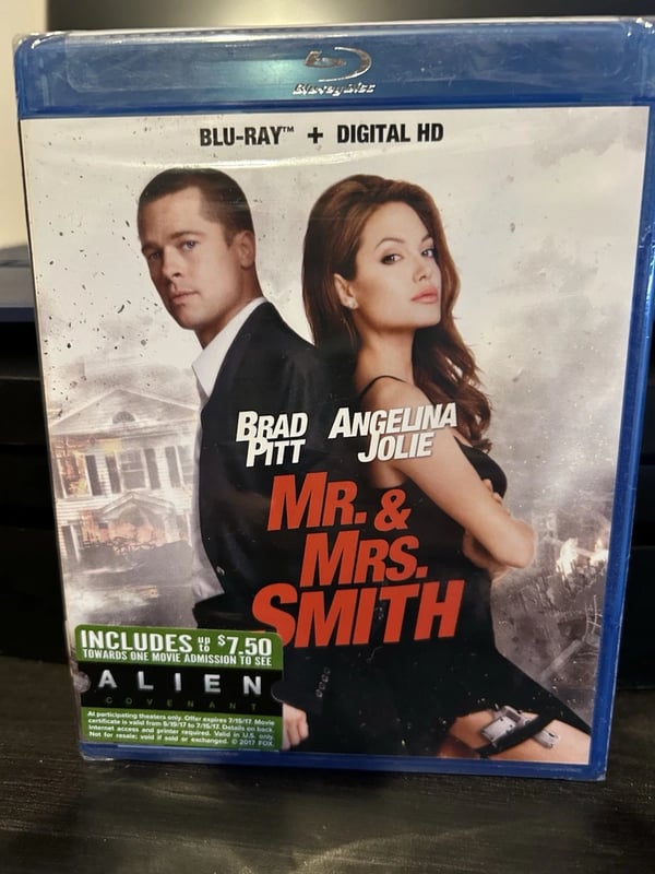 Mr. And Mrs. Smith Blu Ray US Release Region A Brand New