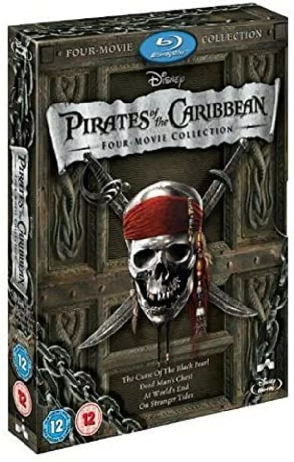 PIRATES OF THE CARIBBEAN 14 Blu Ray BOXSET PART 1 2 3 4 Movie Film Brand New