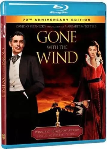 GONE WITH THE WIND Region free Blu Ray Brand New