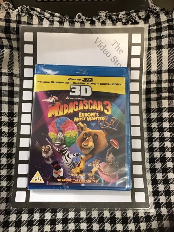 Madagascar 3: Europe's Most Wanted (Bluray 3D) Brand New