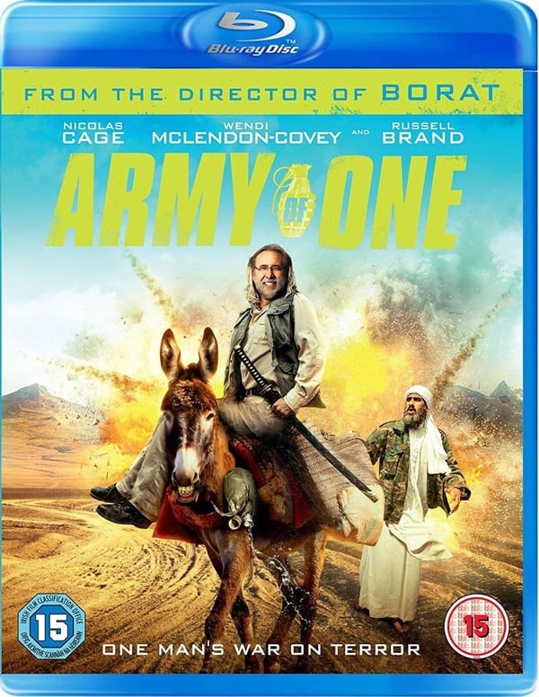 ARMY OF ONE Bluray Nicolas Cage Wendi McLendonCovey R2 Brand New