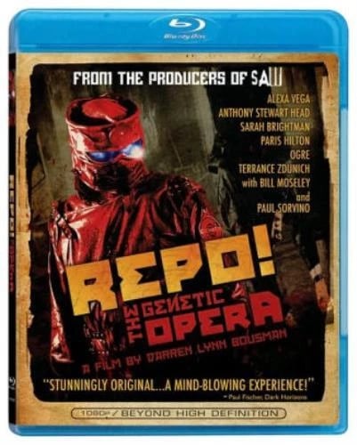 REPO THE GENETIC OPERA Region A Blu Ray,US Import Brand New