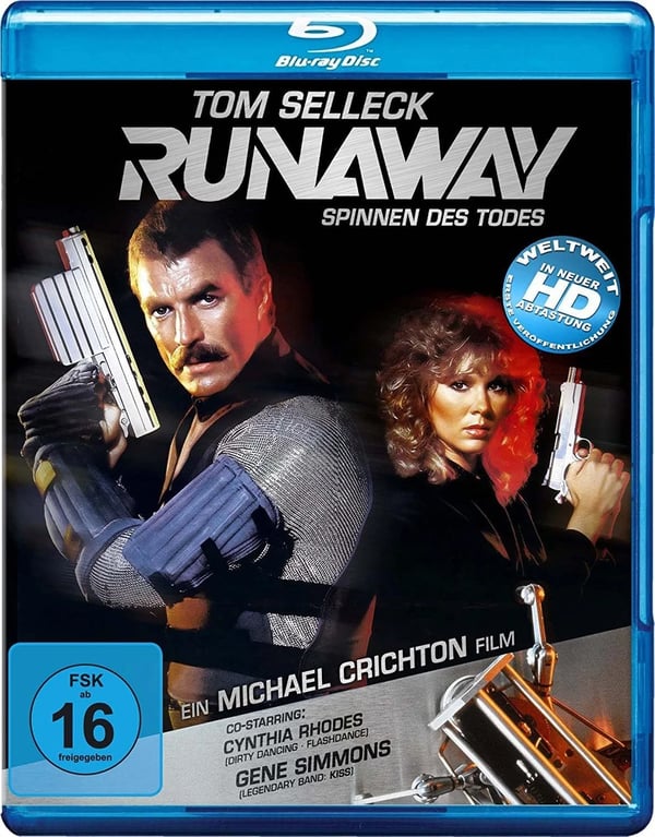 Runaway Spinnen des Todes (Bluray) Tom Selleck Cynthia Rhodes Gene Simmons Brand New