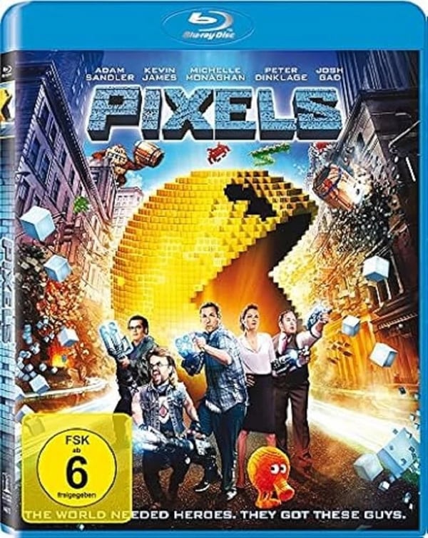 Pixels (FSK 6 Jahre) Bluray (Bluray) Adam Sandler Kevin James Chris Columbus Brand New