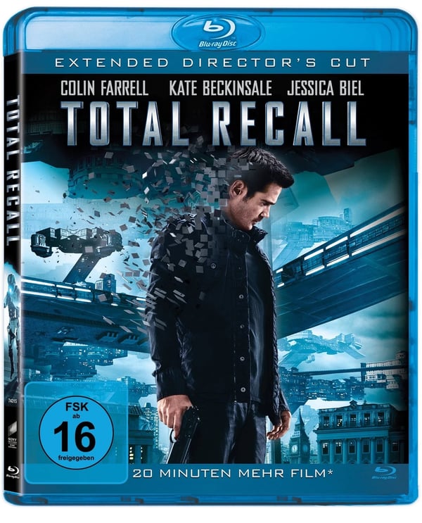 Total Recall (2012) (Director's Cut + Kinoversion, Bluray) (Bluray) Brand New
