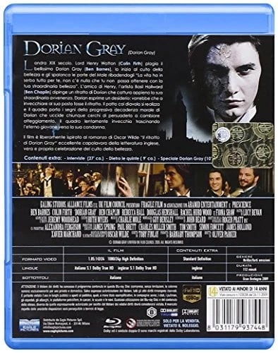 Dorian Gray [Region Free] [Bluray] DVD Brand New