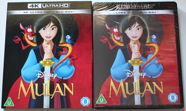 Mulan Animated 4K Ultra HD & BluRay Brand New