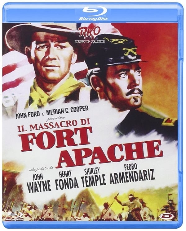 Il Massacro Di Fort Apache (Bluray) Wayne Fonda Temple Brand New