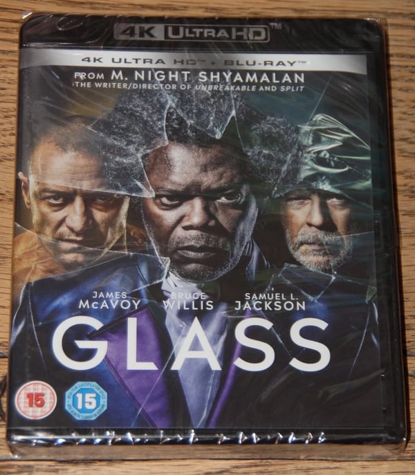 GLASS 2019 GENUINE 4K UHD + BLU RAY BN&S IMMEDIATE DISPATCH Brand New