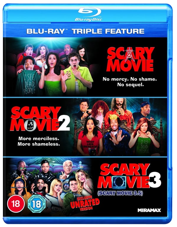 Scary Movie Trilogy (Bluray) D.L. Hughley Queen Latifah Chris Elliott Tim Curry Brand New