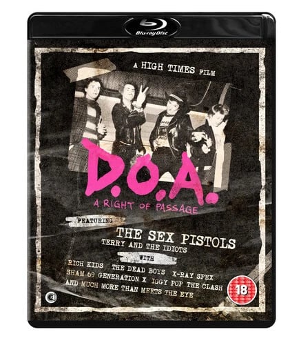 D.O.A.: A Right of Passage Bluray (2018) Lech Kowalski cert 18 2 discs Brand New