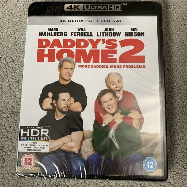 Daddy's Home 2 4K UHD Bluray, 2018 Brand New