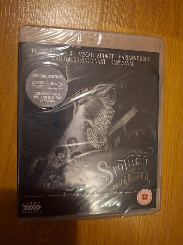SPOTLIGHT ON A MURDERER Arrow Academy Blu Ray & DVD Brand New