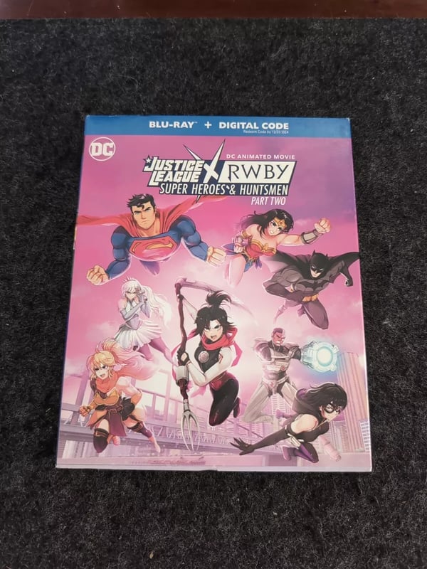 Justice League X RWBY Super Heroes & Huntsmen Part 2 Bluray + Digital Code Brand New