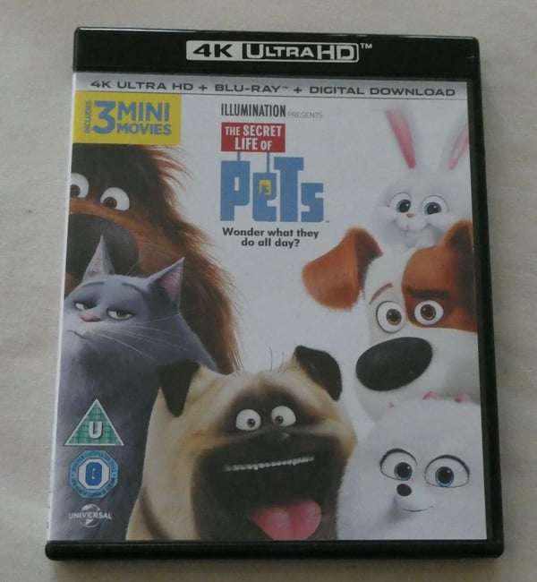 The Secret Life of Pets (4K UHD Bluray/Bluray, 2016) (2 Discs) , Not Brand New