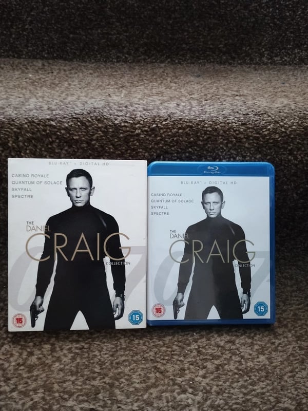 James Bond The Daniel Craig Collection Bluray 2016 4 Disc Box Set Region B Brand New