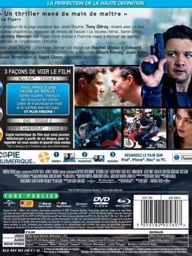 Jason Bourne : L'HÃ©ritage [Edition LimitÃ©e Boitier MÃ©tal DVD + BluRay + Brand New