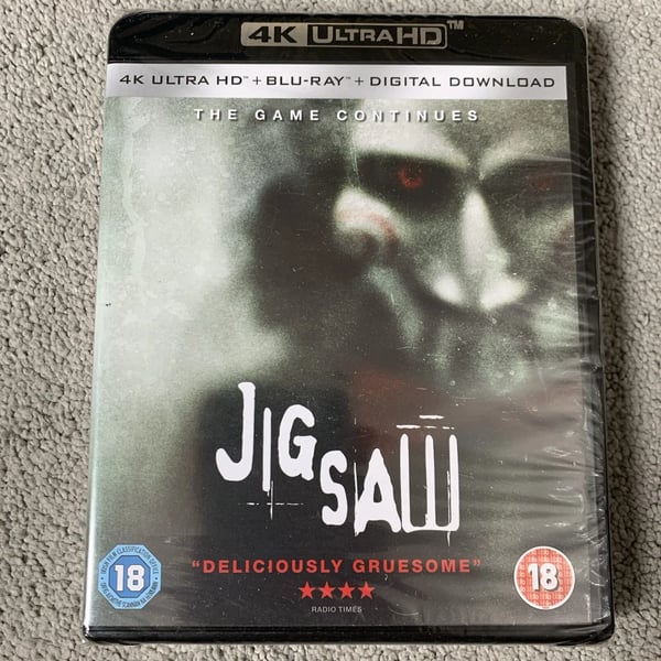 Jigsaw 4K UHD Bluray, 2018 Brand New