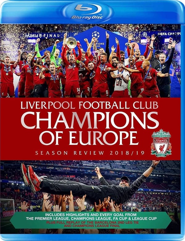 Liverpool Football Club Champions of Europe Season Review 2018/19 [Bluray] Brand New