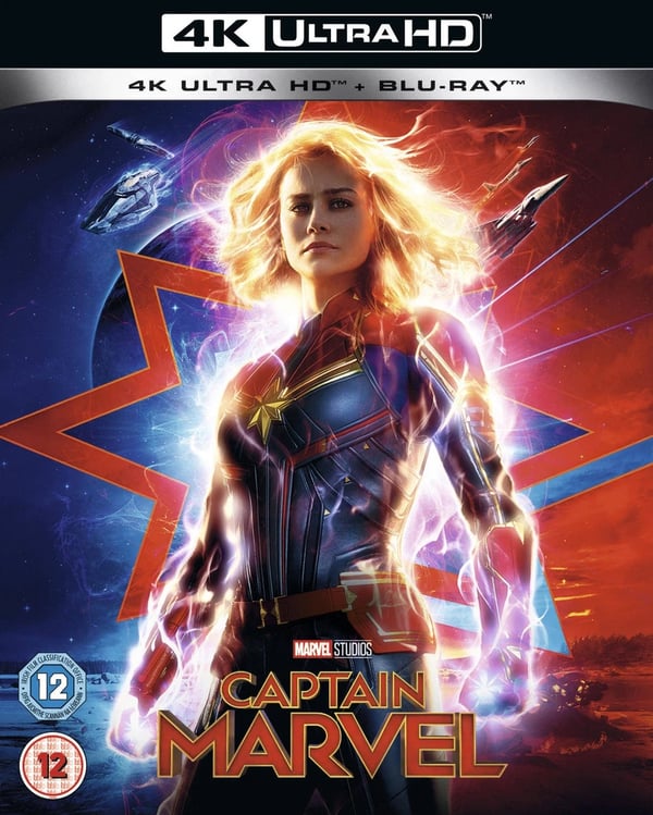 Captain Marvel (4K UHD Bluray) Lee Pace Gemma Chan Mckenna Grace Lashana Lynch Brand New