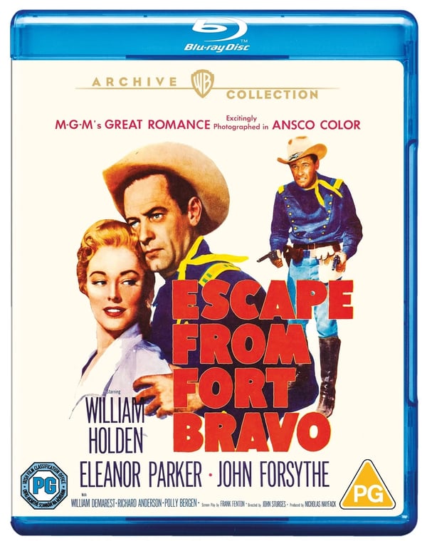 Escape from Fort Bravo (Bluray) Eleanor Parker William Demarest John Forsythe Brand New