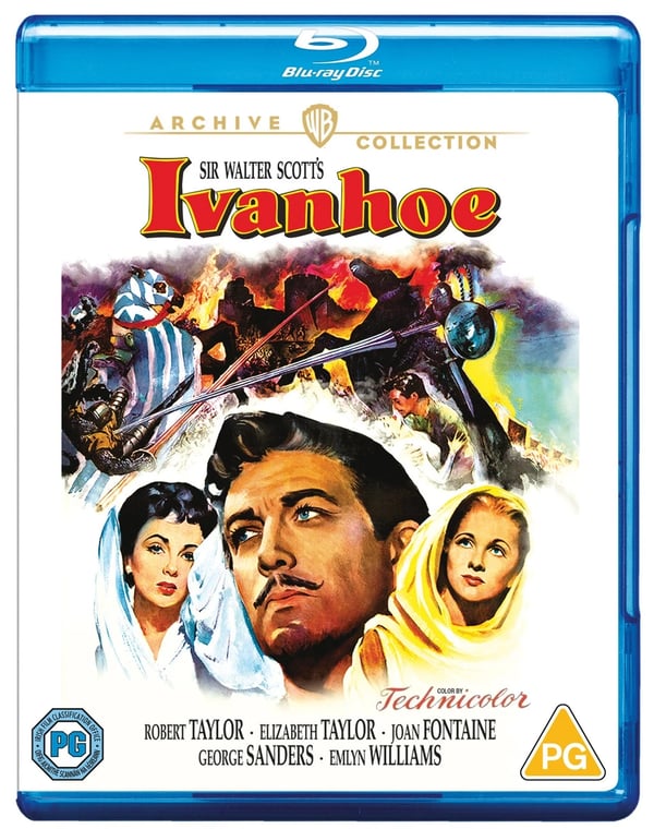 Ivanhoe (Bluray) Joan Fontaine Elizabeth Taylor Robert Taylor Emlyn Williams Brand New