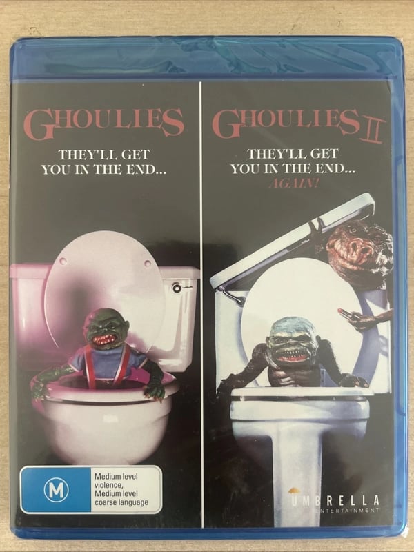 Ghoulies 1 & 2 (I & II) 2 disc BluRay Cult Horror Collection Region B Brand New