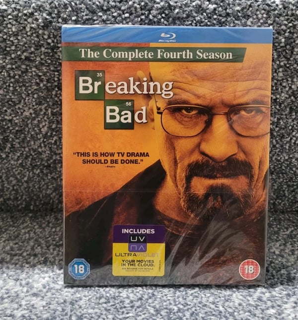 � BREAKING BAD: COMPLETE SEASON 4 BLURAY (REGION A + B) BRAND � Brand New