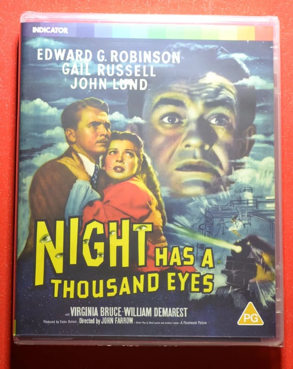 Night Has a Thousand Eyes Bluray Limited Edition Brand New