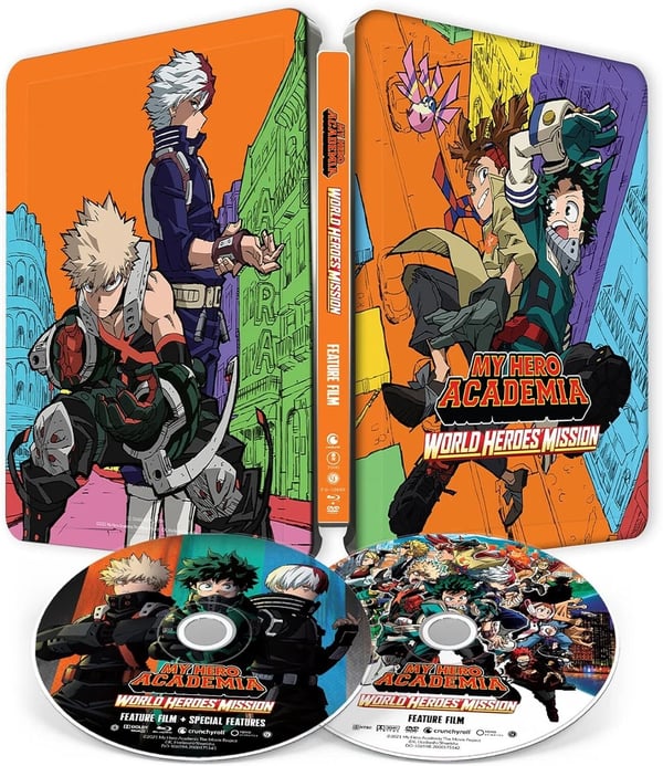 My Hero Academia World Heroes Mission Steelbook [Bluray] Brand New