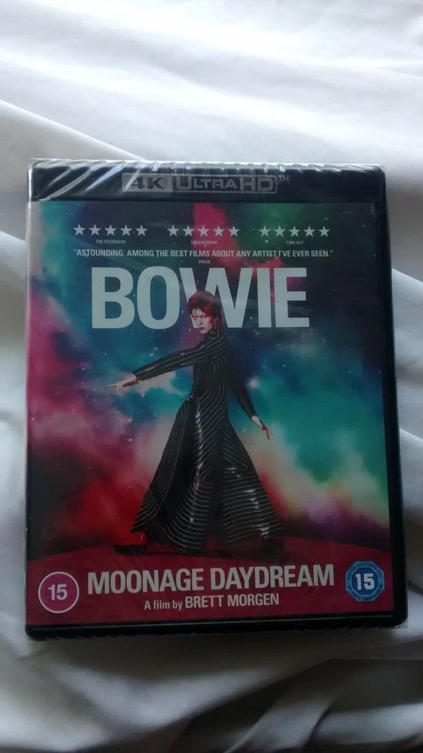 MOONAGE DAYDREAM (4K UHD) DAVID BOWIE REGION FREE (ONE DISC) Brand New
