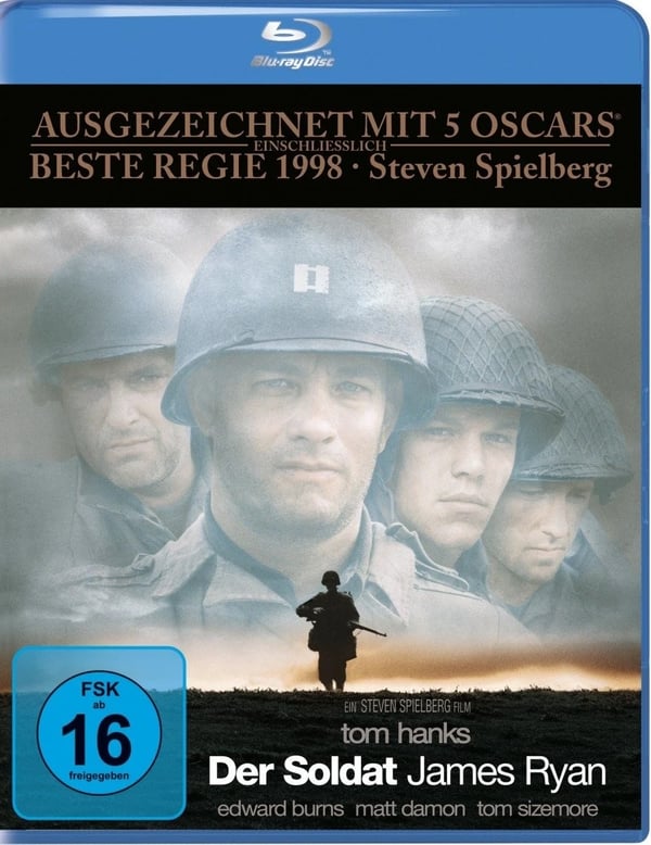 DER SOLDAT JAMES RYAN MOVIE (Bluray) Tom Hanks Tom Sizemore Steven Spielberg Brand New